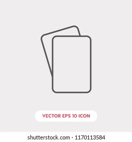 Game cards vector icon