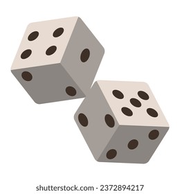 game casino dice illustration isolated