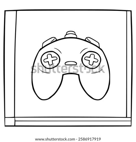 game cd case illustration hand drawn outline vector
