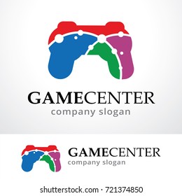 Game Center Logo Template Design Vector, Emblem, Design Concept, Creative Symbol, Icon