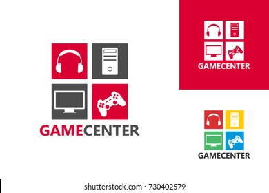 Game Center Logo Template Design