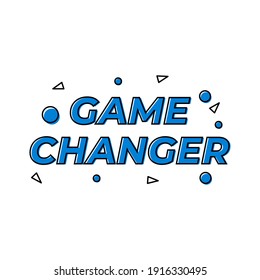 Game Changer Icon Label Design Vector