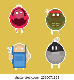 Game, character, game asset, cartoon, illustrations