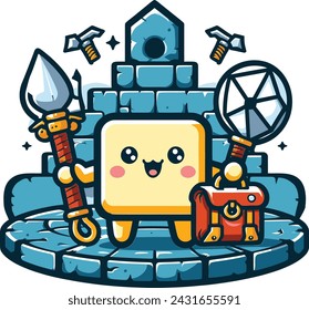 Ilustración lindo y adorable fondo, diseño de vector