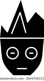 Game Character Glyph Vector Icon Design