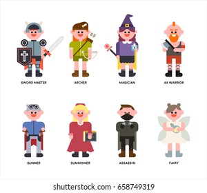 Game character vector illustration flat design

