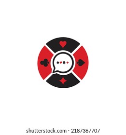 game chat logo design vector