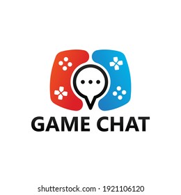 Game chat logo template design