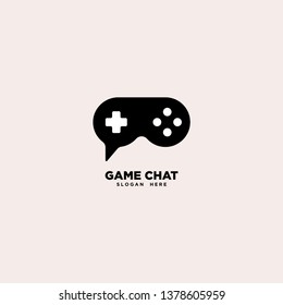 Game Chat logo template, vector illustration - Vector