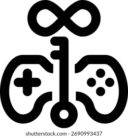 Icono de esquema de juego, juego, juego
