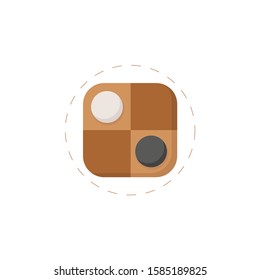 Game of checkers vector icon. Game of checkers vector icon. Game of checkers vector icon. 