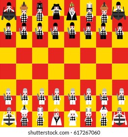 game chess board character
