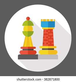 game chess flat icon