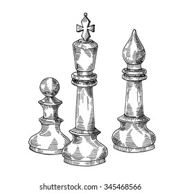 781 Queen chess piece sketch Images, Stock Photos & Vectors | Shutterstock