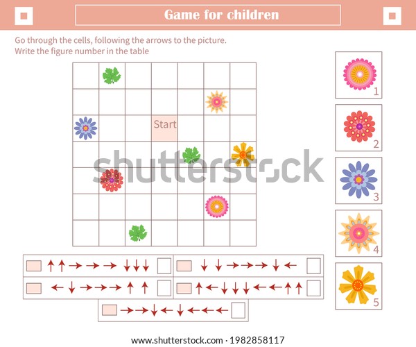 Game Children Development Spatial Thinking Go Stock Vector (Royalty ...