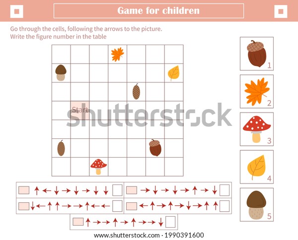 Game Children Development Spatial Thinking Go Stock Vector (Royalty ...