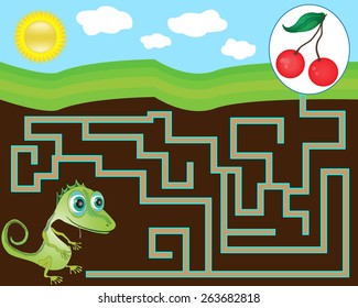 Game for children. Maze for children.