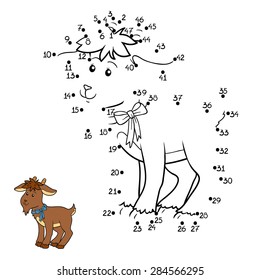 Game for children: Numbers game (goat)
