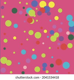 Game Children Rainbow Multicolor Indigo Colorful Textile. Green Dark Pastel Blue Red Wallpaper. Color Pink Mess Play Polka Dots Background. Kids Turquoise Yellow Purple Circles Pattern.
