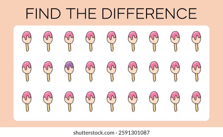 game. a child's game. find the difference. search among the drawings. a child's puzzle. vector. puzzle. A fun game. an easy game for kids.