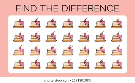 game. a child's game. find the difference. search among the drawings. a child's puzzle. vector. puzzle. A fun game. an easy game for kids.
