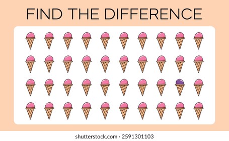 game. a child's game. find the difference. search among the drawings. a child's puzzle. vector. puzzle. A fun game. an easy game for kids.