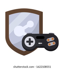 game clan flat color vector icon
