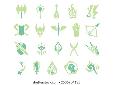 Game Class Logo Icon Set