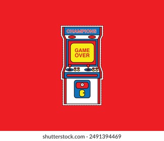 game classic retro vintage icon design