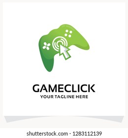 Game Click Logo Design Template Inspiration