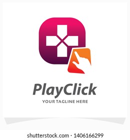 Game Click Logo Design Template