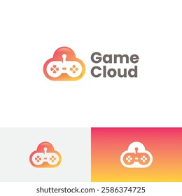 game cloud vector logo design