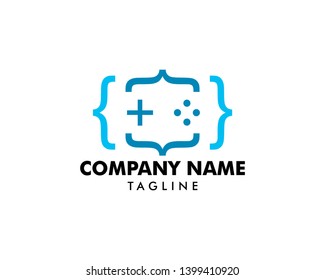 Game code logo template design