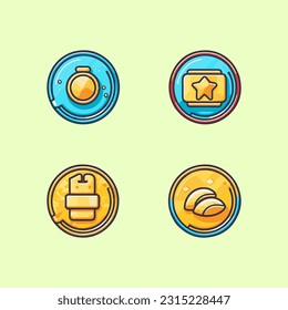 game coin vector illustration icon