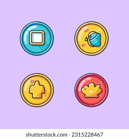 game coin vector illustration icon