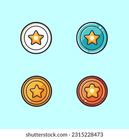game coin vector illustration icon