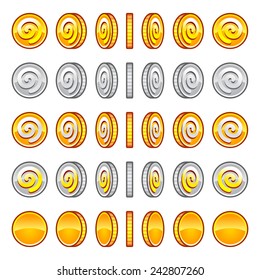 Game coins rotation set