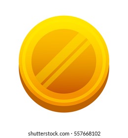 game coins with wings vector illustration design