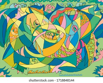 A game of color rays on the theme of children's fantasies. The Dragon