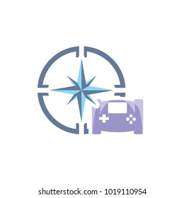 Game Compass Logo Icon Design
