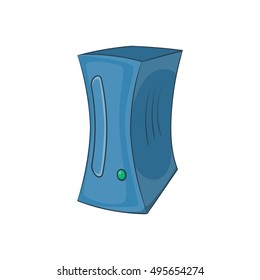 Game computer icon. Cartoon illustration of computer vector icon for web design