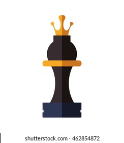 Game concept represented by chess icon. Isolated and flat illustration