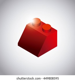 Game concept represented by piece of game icon. Colorfull and Isolated illustration. 