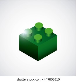 Game concept represented by piece of game icon. Colorfull and Isolated illustration. 