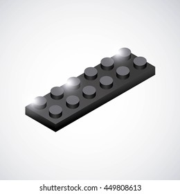 Game concept represented by piece of game icon. Colorfull and Isolated illustration. 