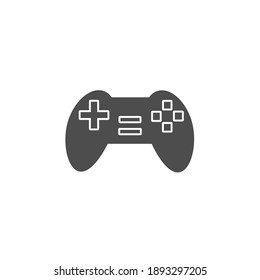 game console controller black solid style icon vector illustration