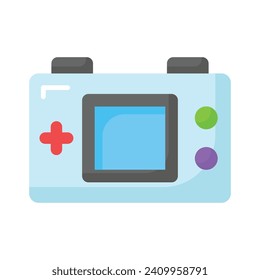 Game console or game controller, computer gaming, gamepad vector, icon of joystick gamepad