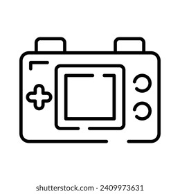 Game console or game controller, computer gaming, gamepad vector, icon of joystick gamepad