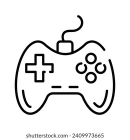 Game console or game controller, computer gaming, gamepad vector, icon of joystick gamepad svg