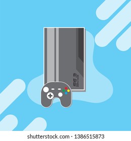 Game console controller flat design vector eps10